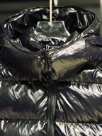 Moncler - Kids Shiny Black Puffer Coat | Hooded Winter Down Jacket
