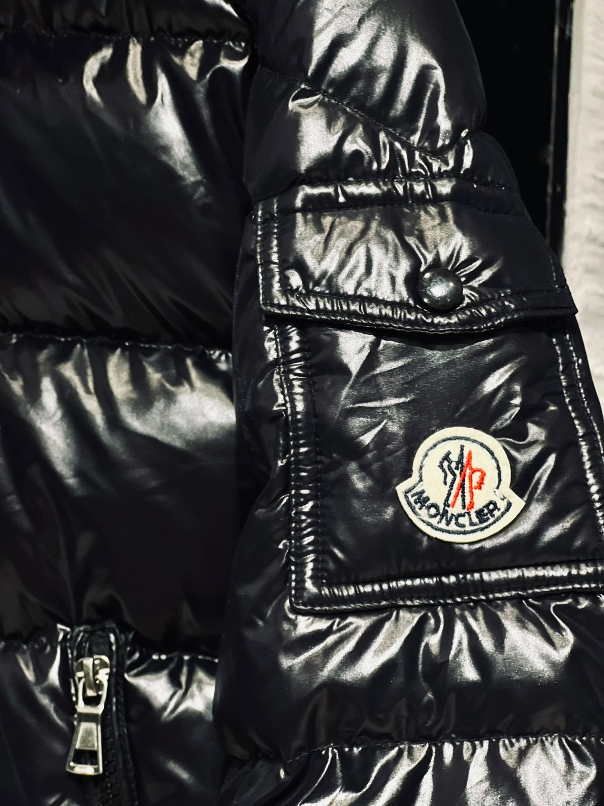 Moncler - Kids Shiny Black Puffer Coat | Hooded Winter Down Jacket