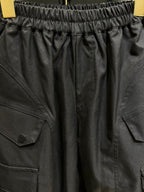 Moncler - Kids Black Cargo Pants | Elasticated Utility Joggers