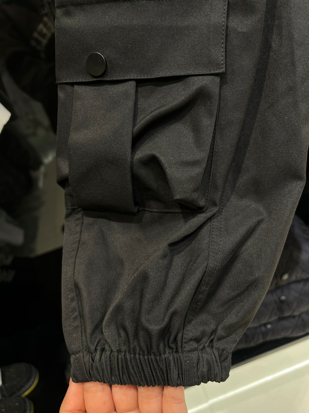 Moncler - Kids Black Cargo Pants | Elasticated Utility Joggers