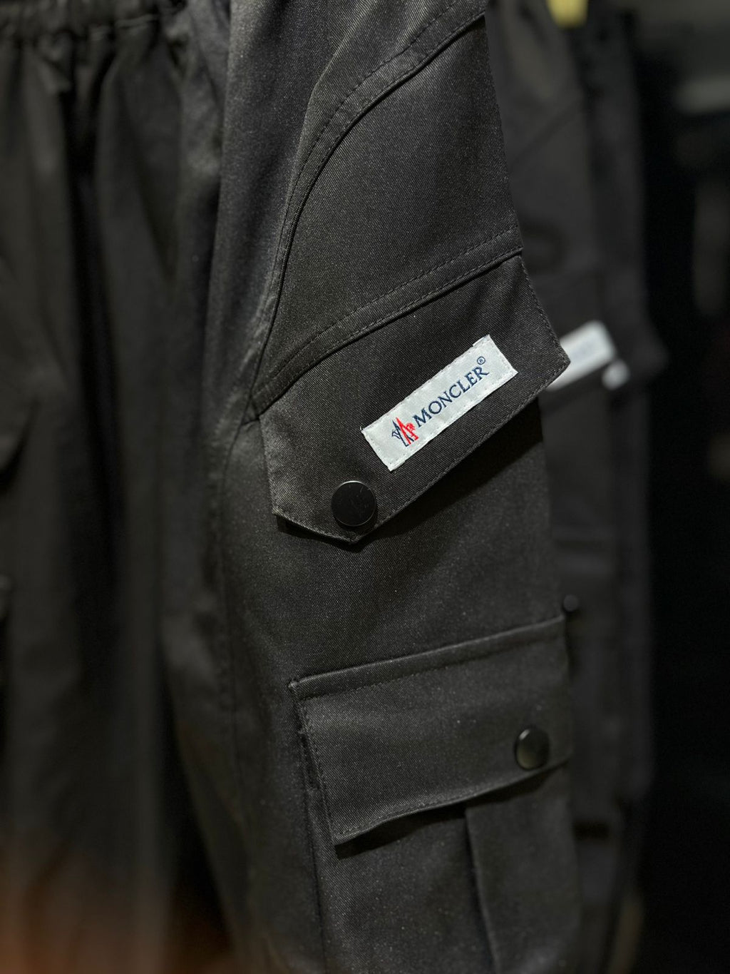 Moncler - Kids Black Cargo Pants | Elasticated Utility Joggers
