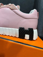 Hermes - Bouncing Sneakers – Rose/Pink Suede & Leather Mix