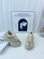 Gucci - Kids Rhyton Leather Sneakers – Ivory/Beige