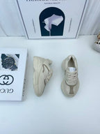 Gucci - Kids Rhyton Leather Sneakers – Ivory/Beige