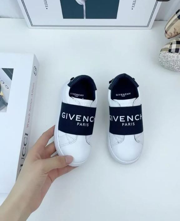 Givenchy - Kids Urban Street Slip-On Sneakers with Logo Strap - White