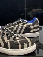 Burberry - Junior Plaid Low-Top Trainers with Patterned Laces