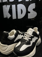 Gucci - Kids' Black & White Chunky Leather Sneakers