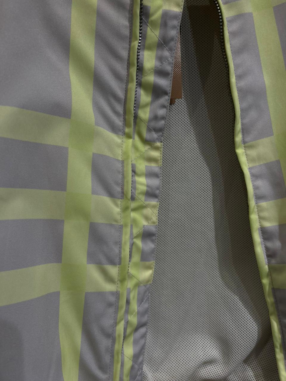 Burberry - Kids Neon Grid Check Bomber Jacket - Archive Beige