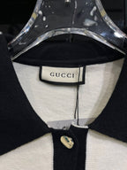 Gucci - Kids' Interlocking G Contrast Trim Cardigan - White/Black