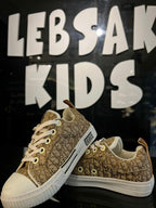 Dior - Kids Low-Top Sneakers - Beige Oblique Canvas