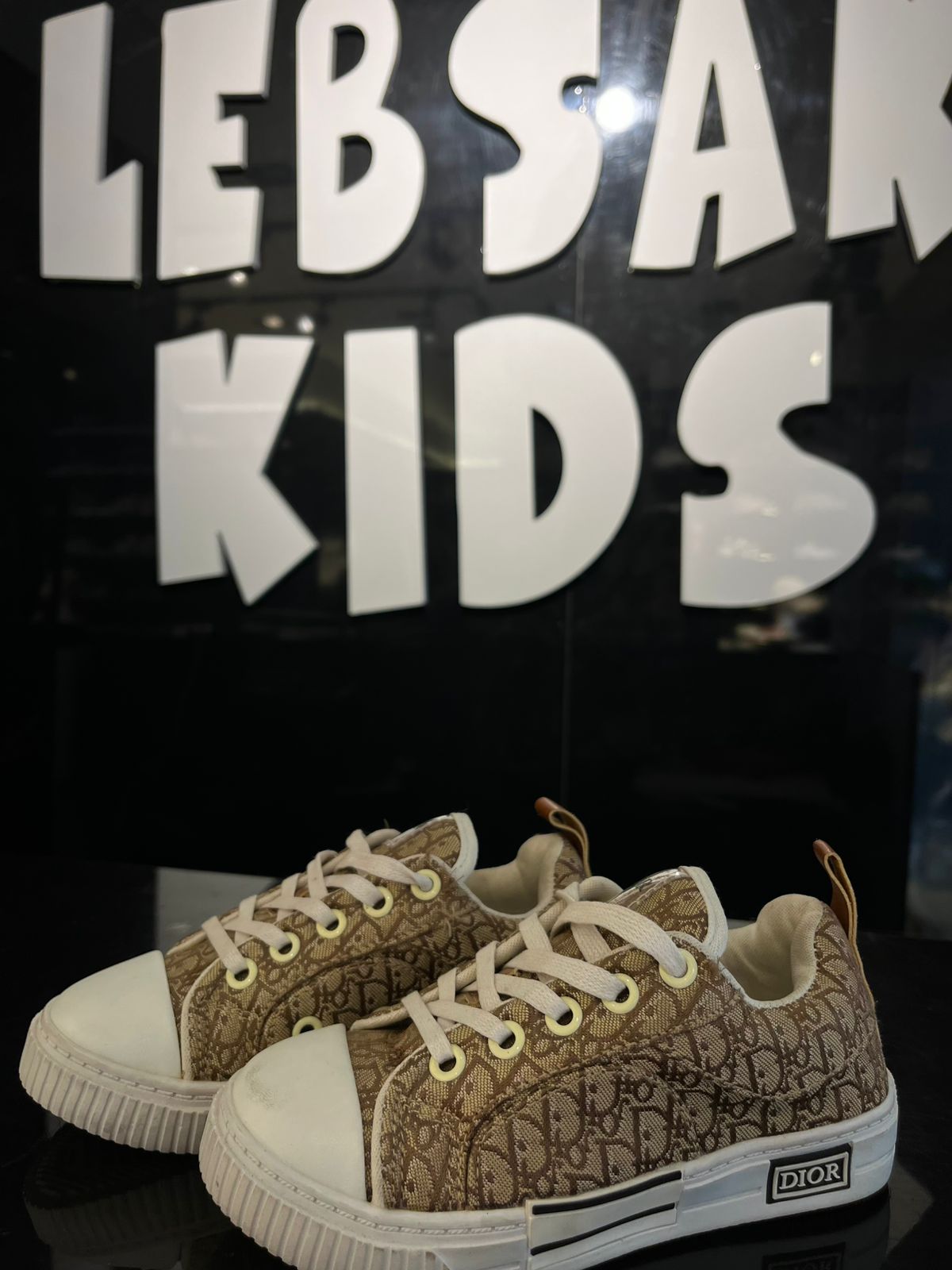 Dior - Kids Low-Top Sneakers - Beige Oblique Canvas
