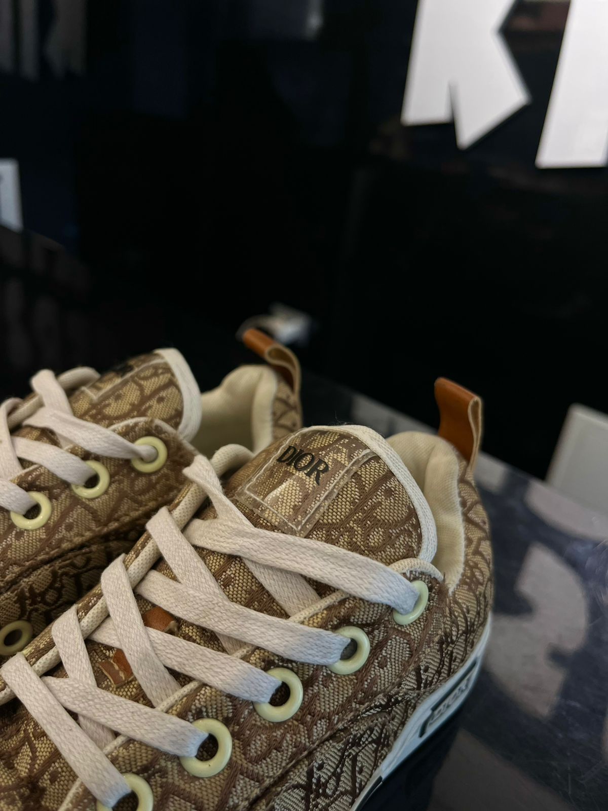 Dior - Kids Low-Top Sneakers - Beige Oblique Canvas