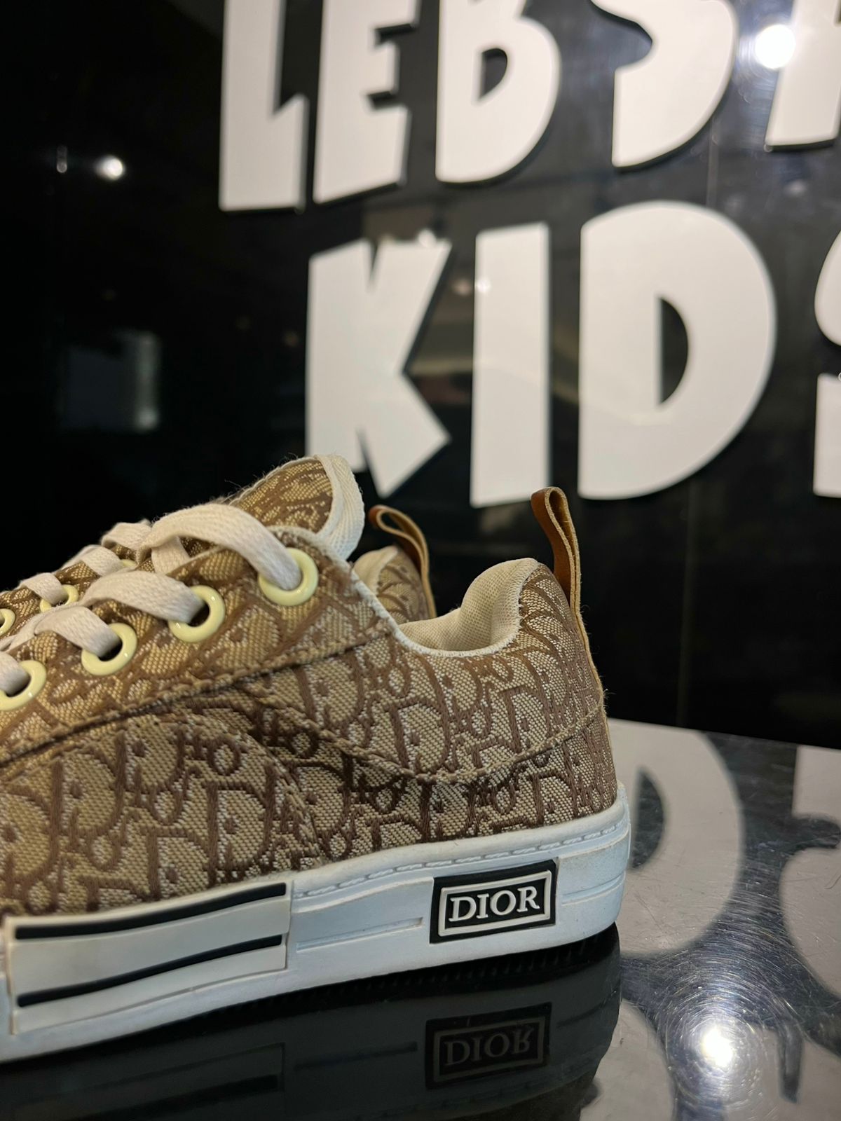 Dior - Kids Low-Top Sneakers - Beige Oblique Canvas