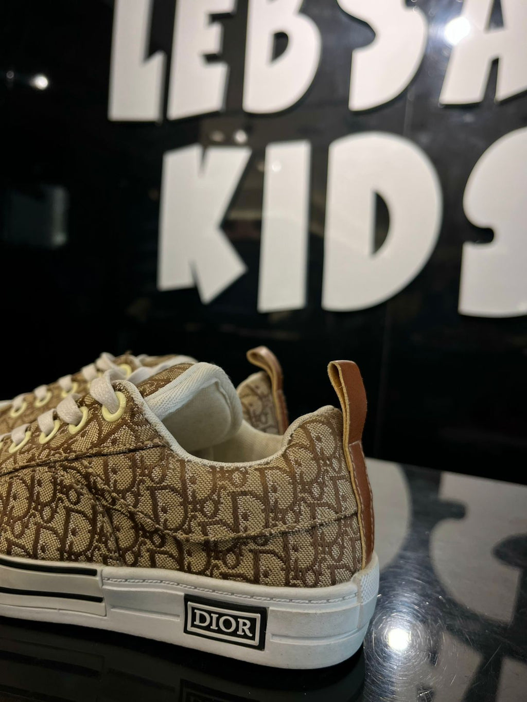 Dior - Kids Low-Top Sneakers - Beige Oblique Canvas