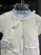 Fashion - Cozy Padded Baby Romper – Warm Winter Kimono Jumpsuit with Cute Animal Print