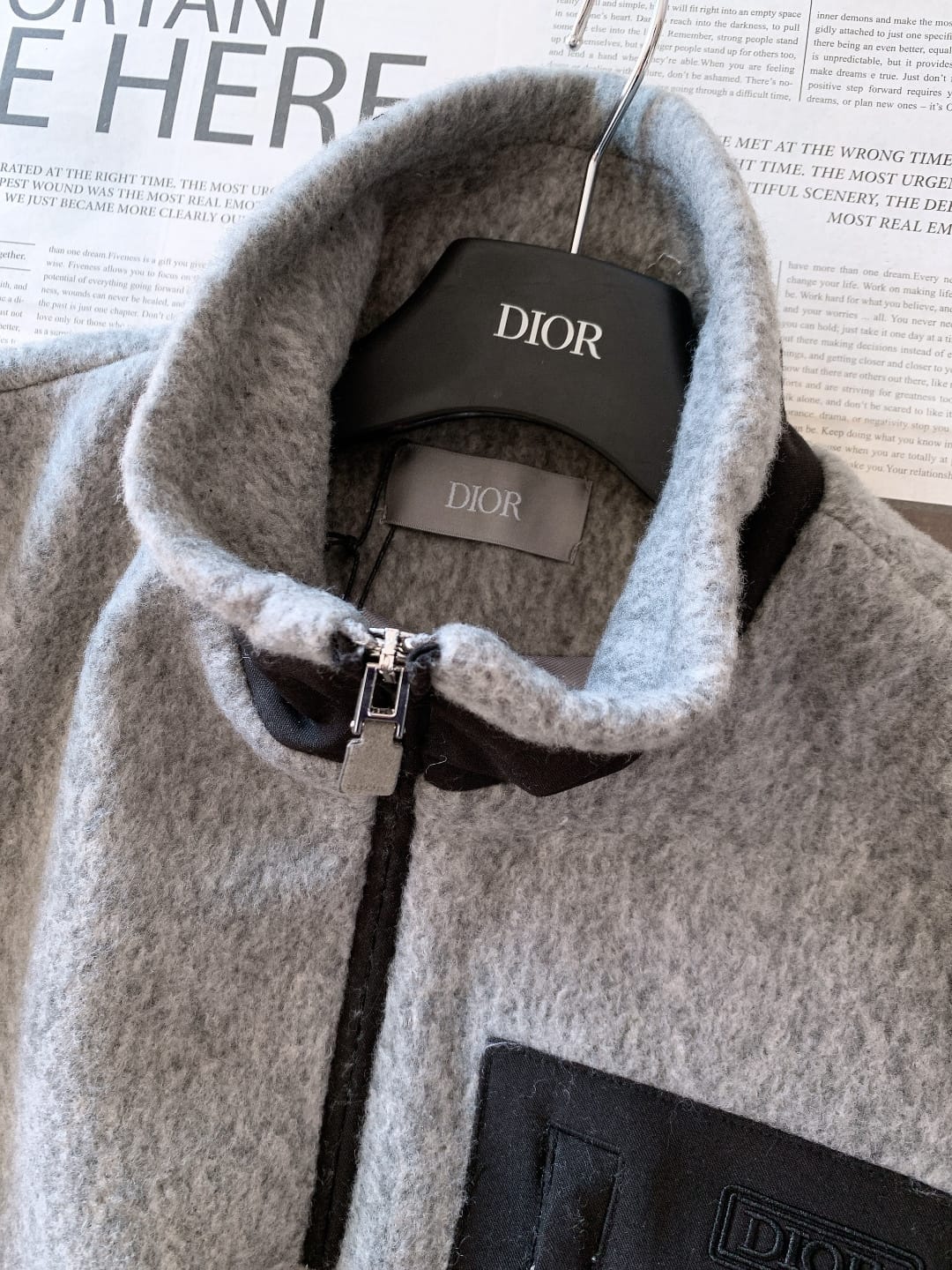 Dior - Textured Wool Quarter-Zip Pullover