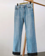 Dior - Wide-Leg Denim Jeans with Quilted Cuffs