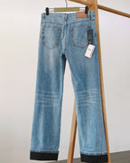 Dior - Wide-Leg Denim Jeans with Quilted Cuffs