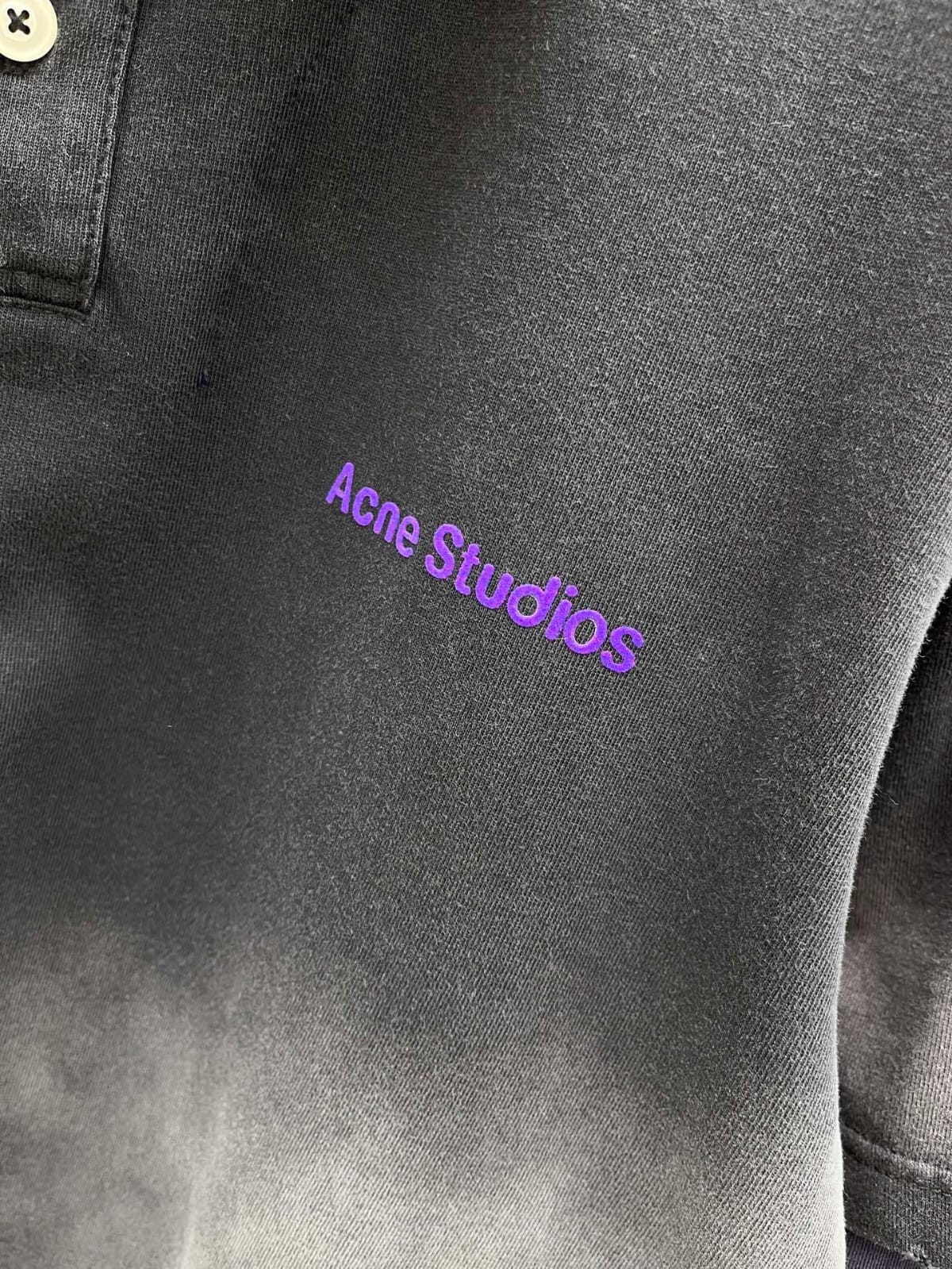Acne Studios - Faded Layered Polo Shirt with Stockholm 1996 Logo