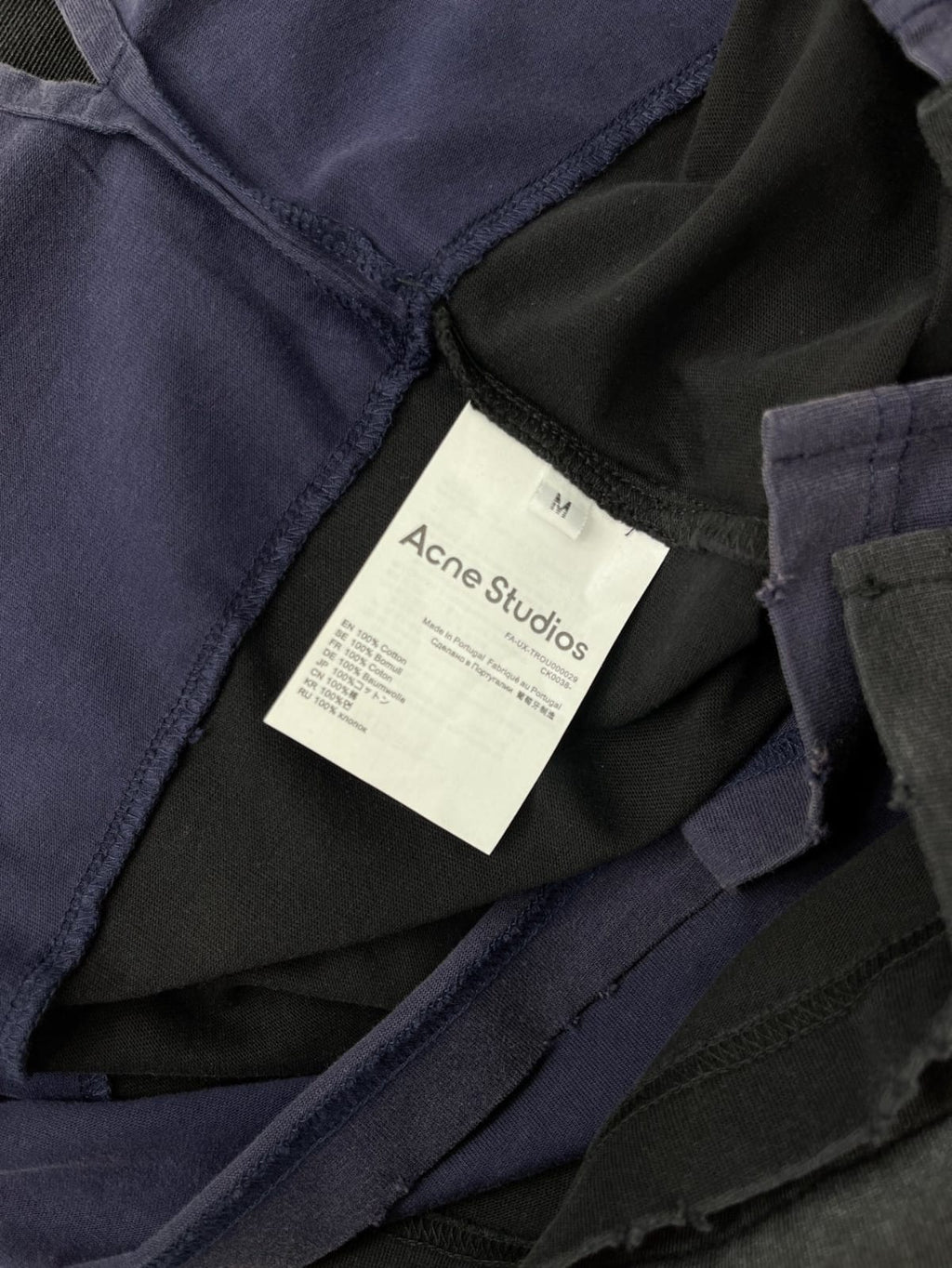 Acne Studios - Faded Layered Polo Shirt with Stockholm 1996 Logo