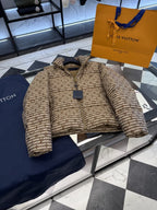 Louis Vuitton - Monogram Stripe Puffer Jacket - Brown