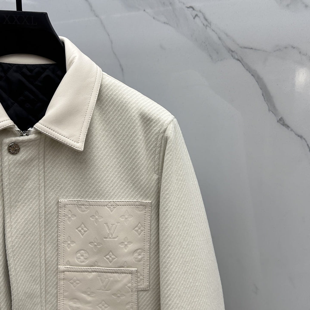 Louis Vuitton - Embossed Monogram Jacket - Off-White