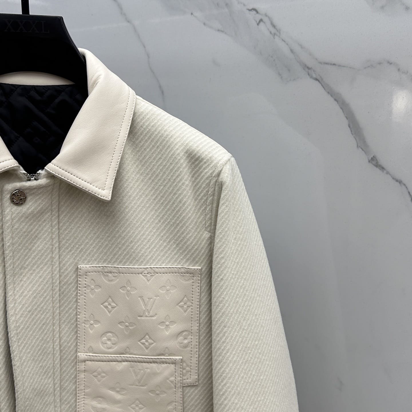 Louis Vuitton - Embossed Monogram Jacket - Off-White