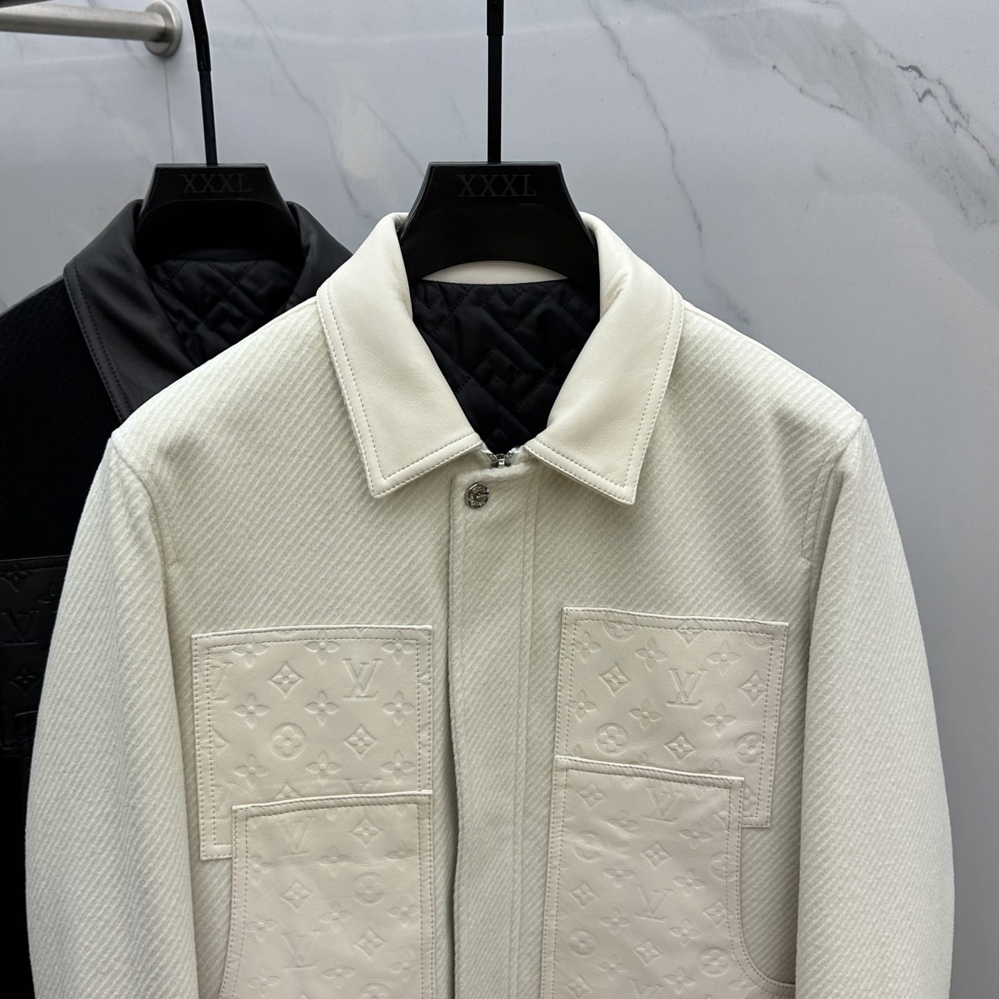 Louis Vuitton - Embossed Monogram Jacket - Off-White
