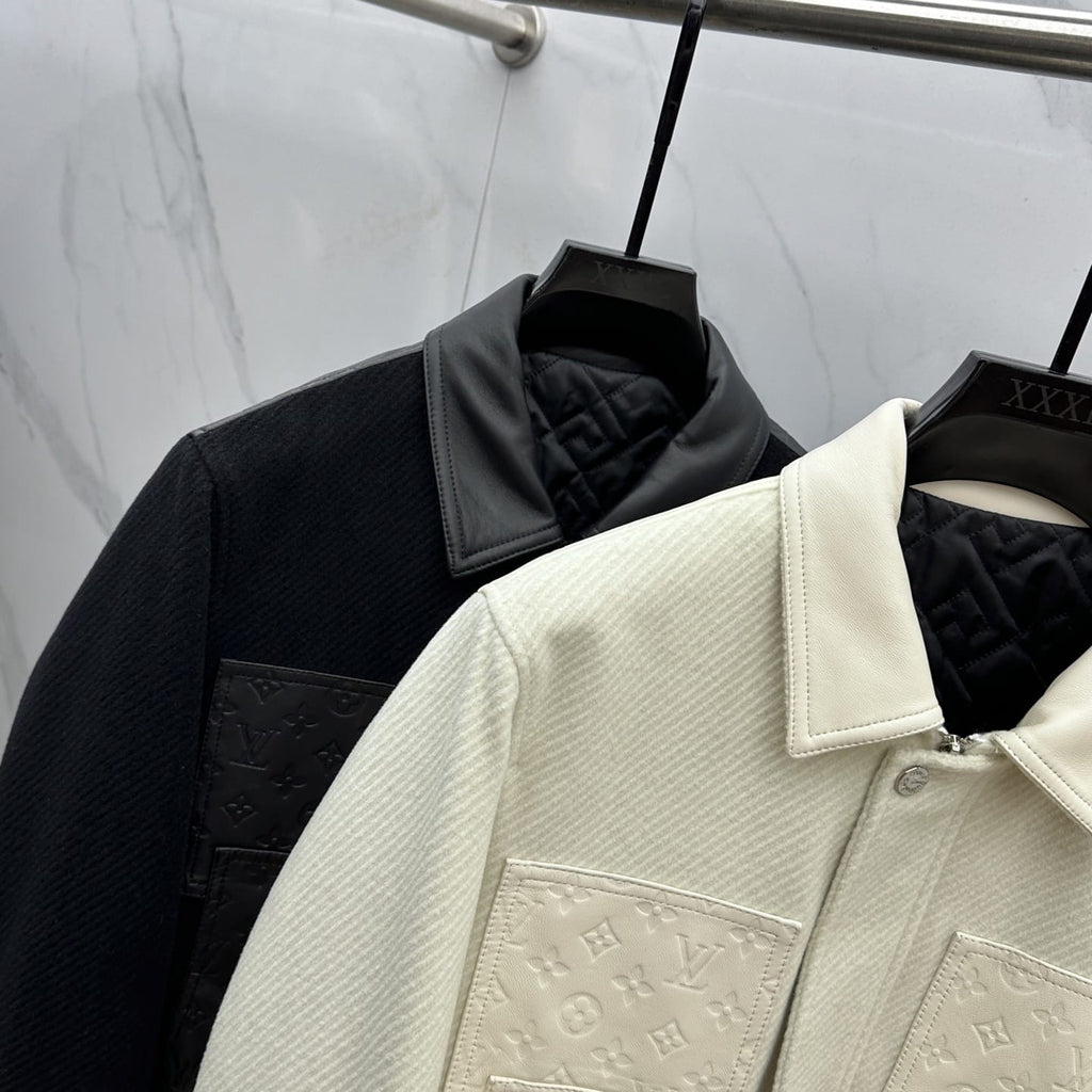 Louis Vuitton - Embossed Monogram Jacket - Off-White