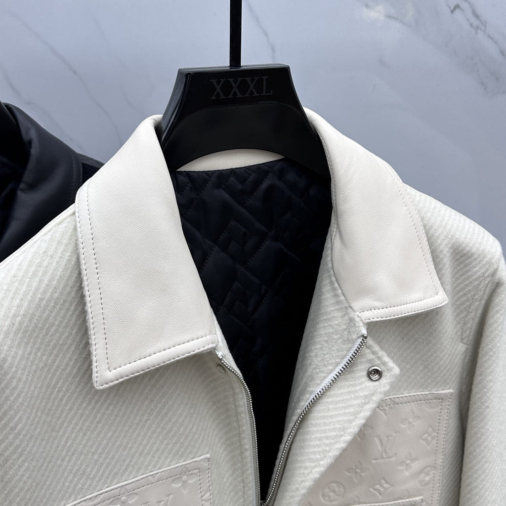 Louis Vuitton - Embossed Monogram Jacket - Off-White