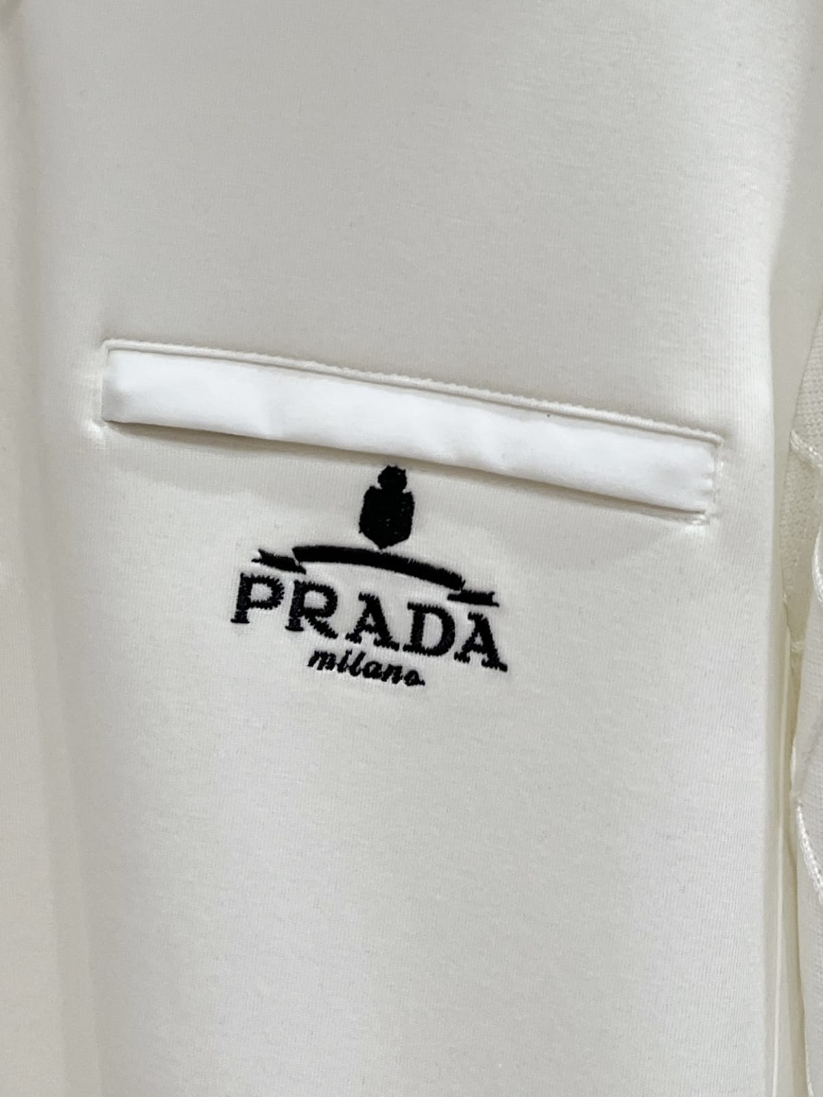 Prada - White Knit Quarter-Zip Pullover – Lebsak