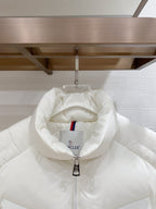 Moncler - White Ribbed Down Puffer Jacket