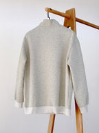 Prada - Light Grey Quarter-Zip Sweatshirt