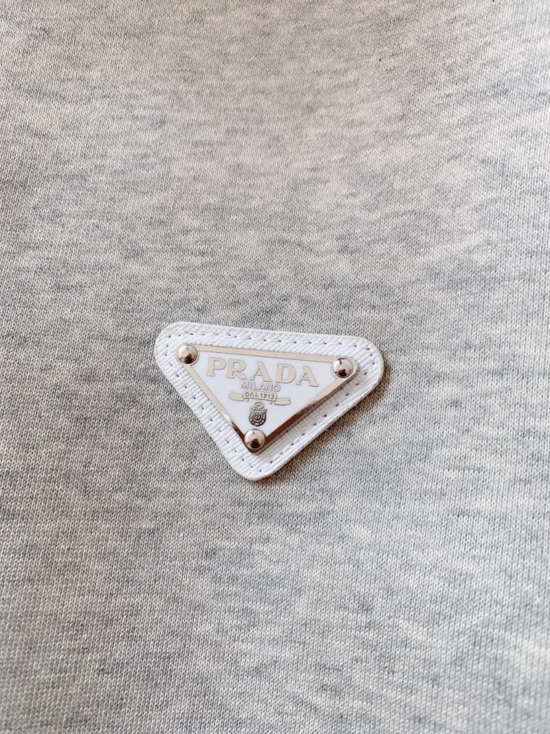 Prada - Light Grey Quarter-Zip Sweatshirt