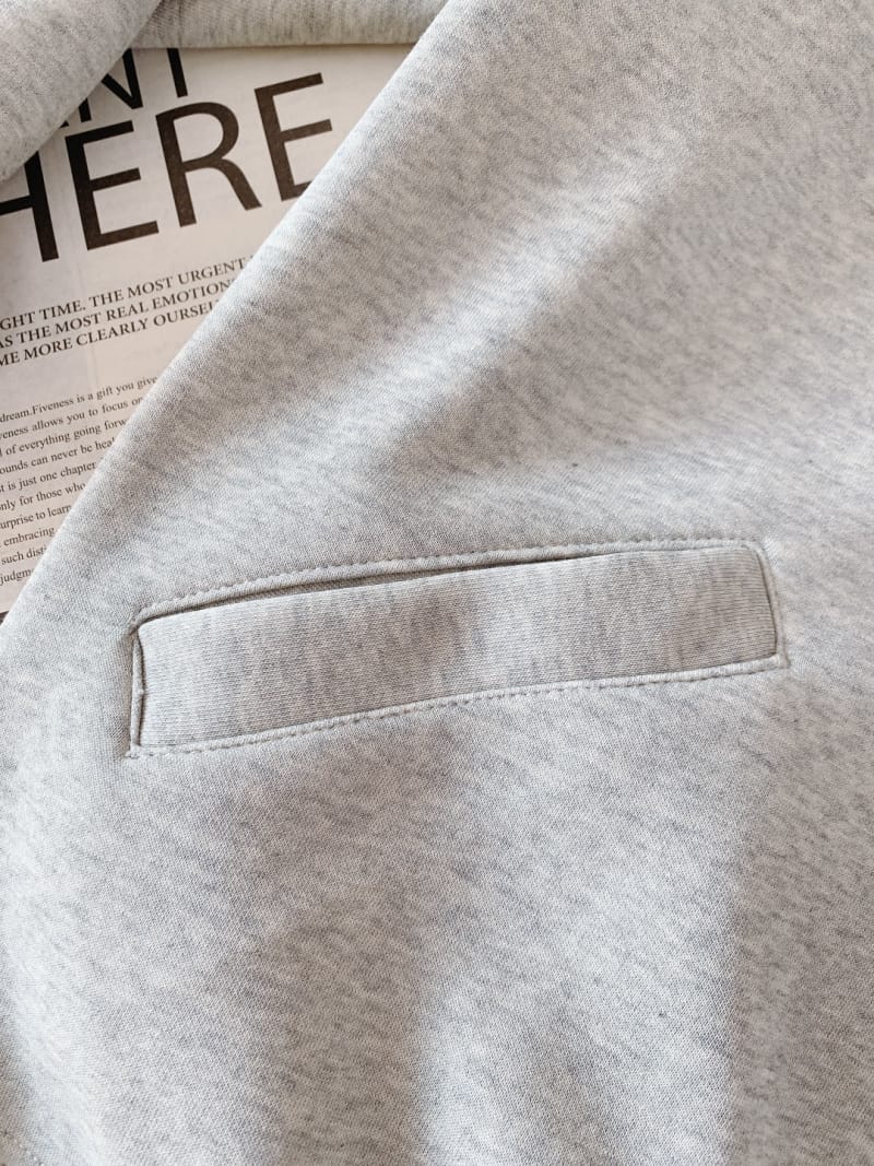 Prada - Light Grey Quarter-Zip Sweatshirt