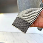 Brunello Cucinelli - Striped Ribbed Knit Quarter-Zip Sweater - Light Grey