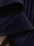 Gucci - Men's Navy Ribbed Knit Crewneck Sweater