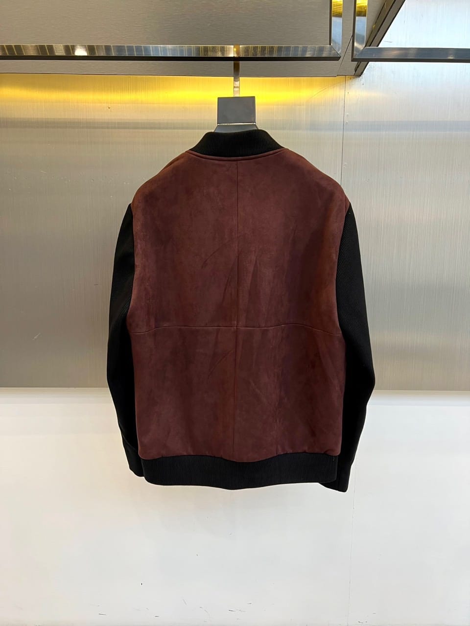 Kiton - Men's Two-Tone Suede Bomber Jacket