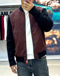 Kiton - Men's Two-Tone Suede Bomber Jacket