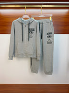Dior - 'DIOR 47' Grey Cotton Fleece Tracksuit Set