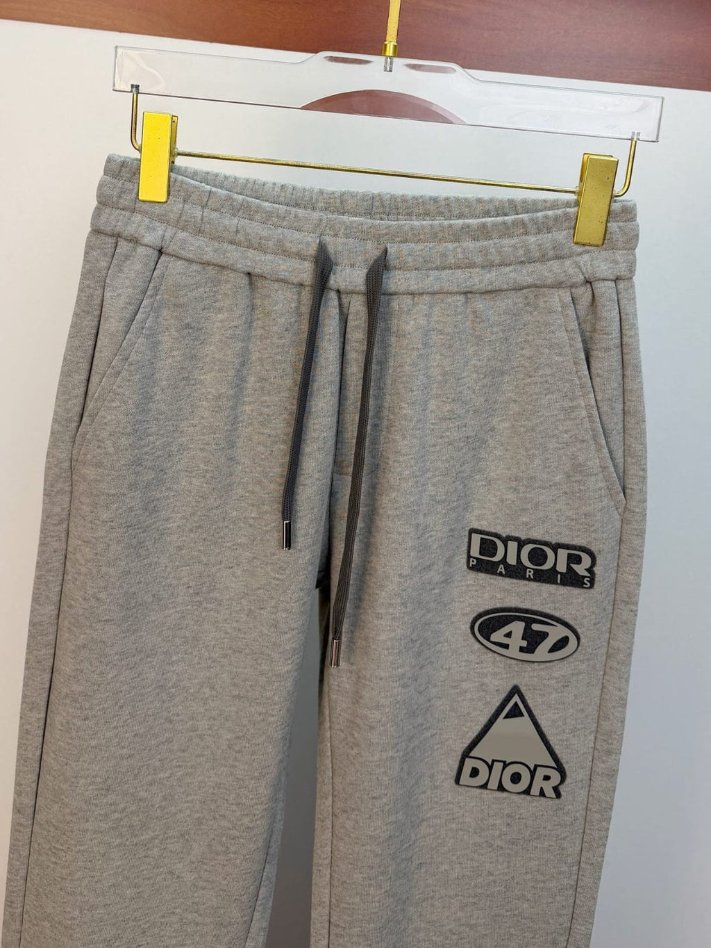 Dior - 'DIOR 47' Grey Cotton Fleece Tracksuit Set