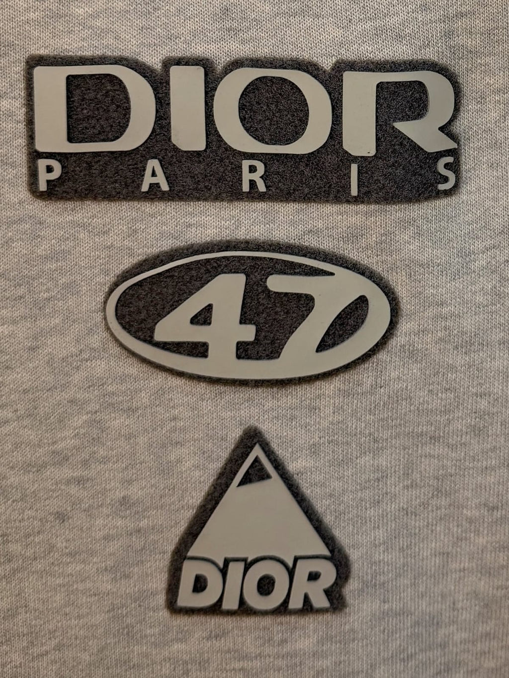 Dior - 'DIOR 47' Grey Cotton Fleece Tracksuit Set