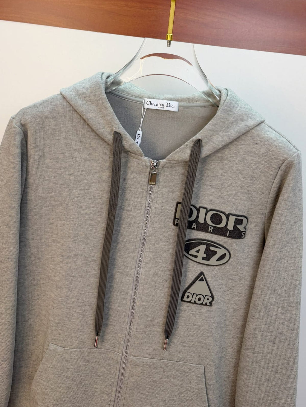 Dior - 'DIOR 47' Grey Cotton Fleece Tracksuit Set