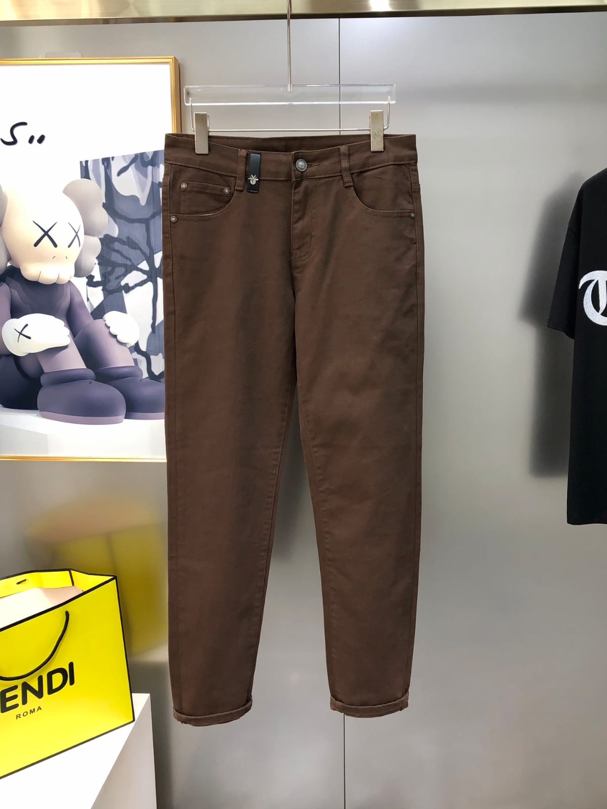 Dior - Men's Slim-Fit Trousers - Mocha Brown