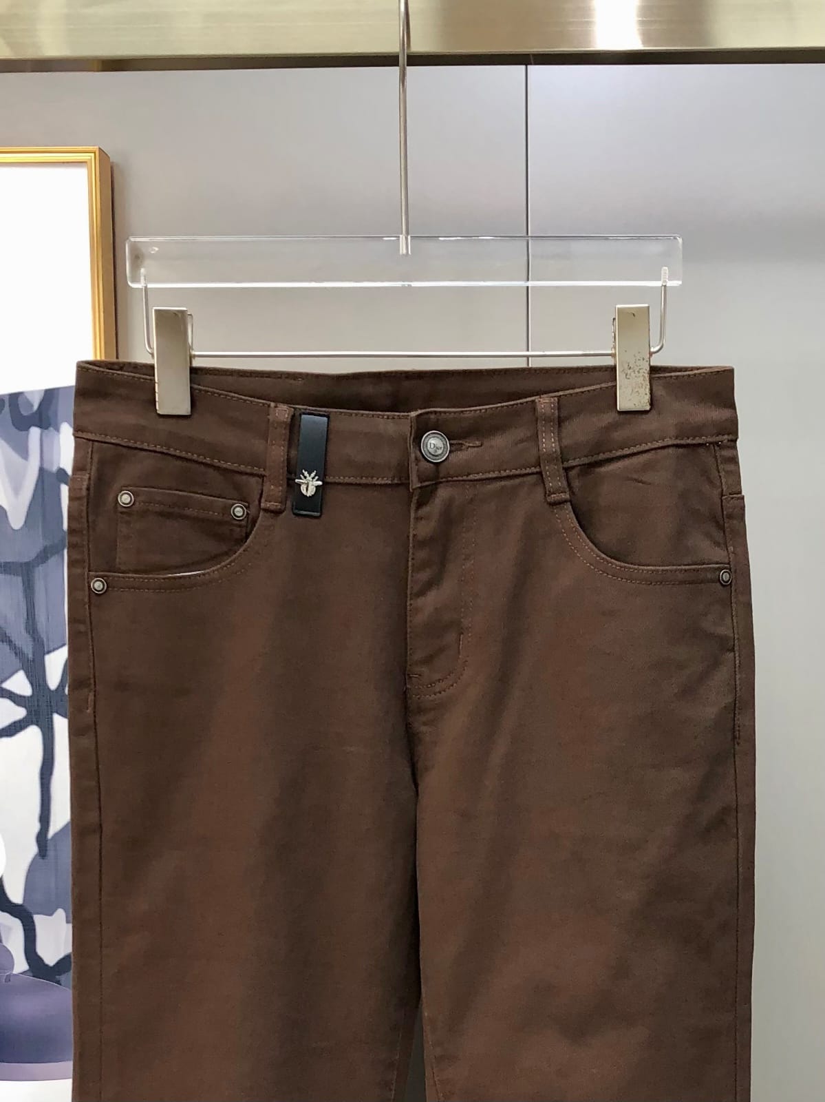 Dior - Men's Slim-Fit Trousers - Mocha Brown