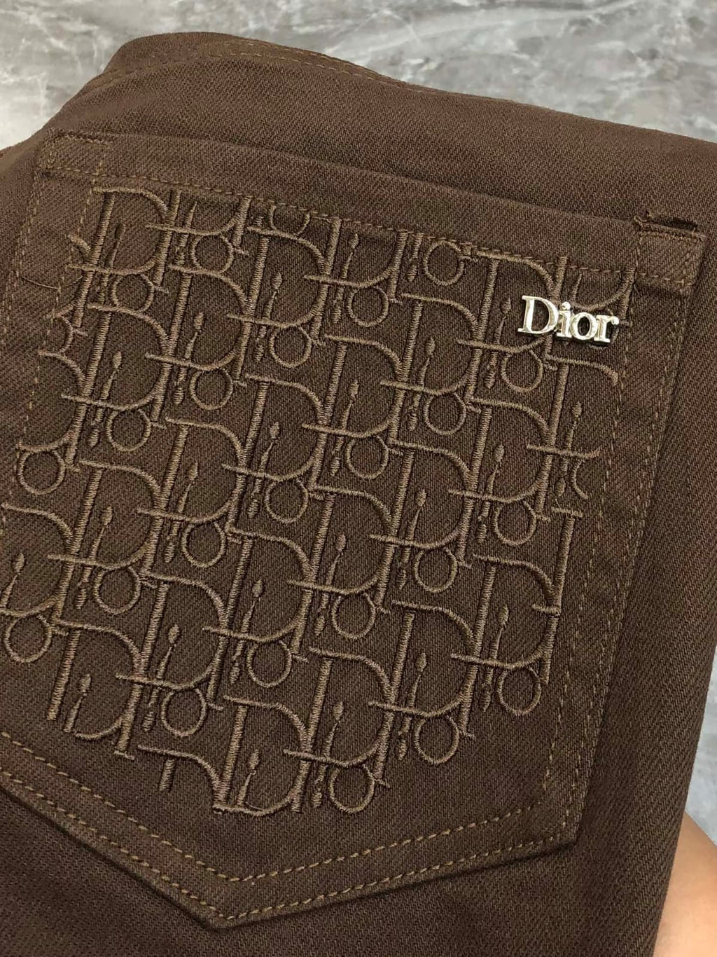 Dior - Men's Slim-Fit Trousers - Mocha Brown