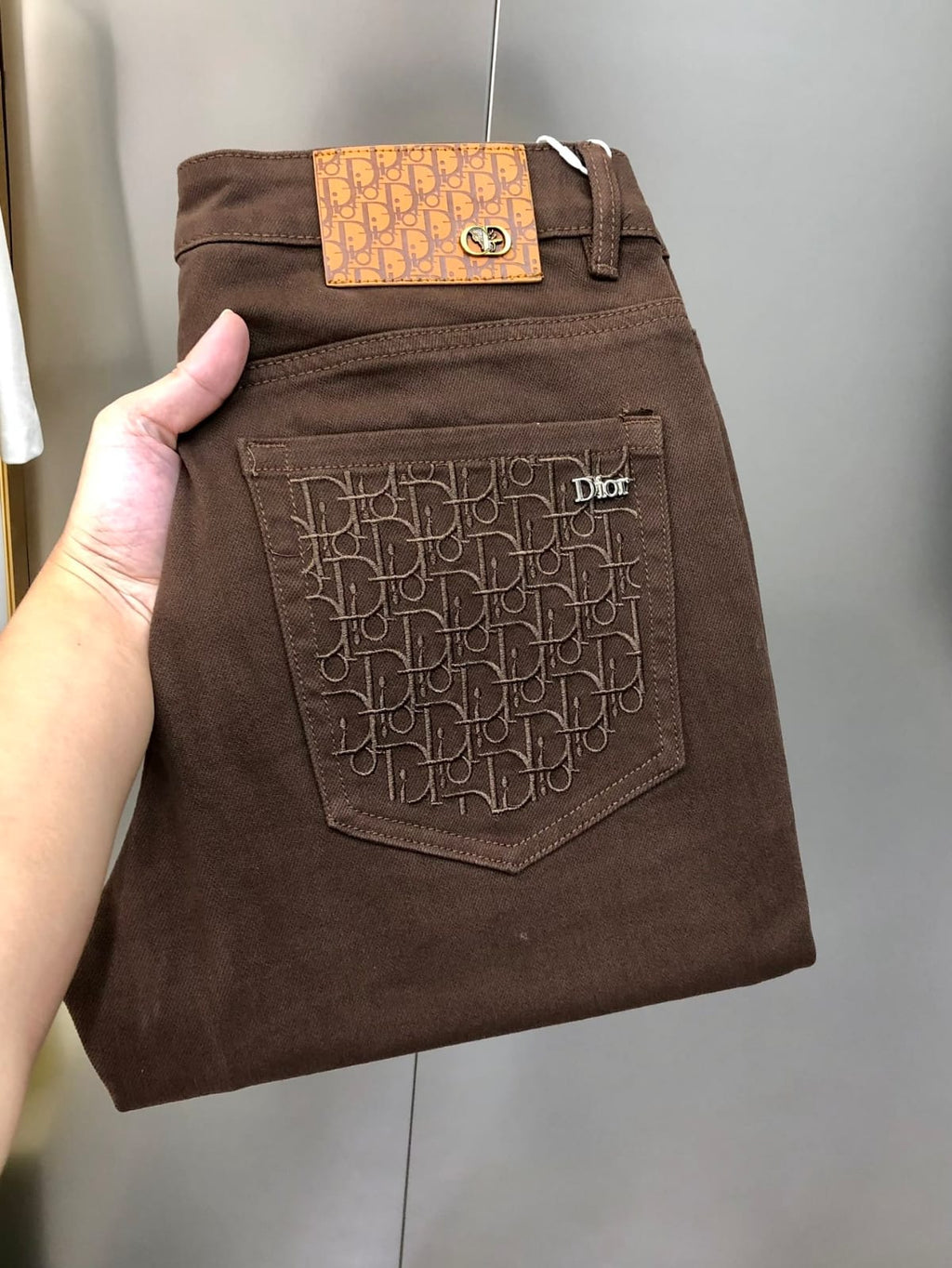 Dior - Men's Slim-Fit Trousers - Mocha Brown