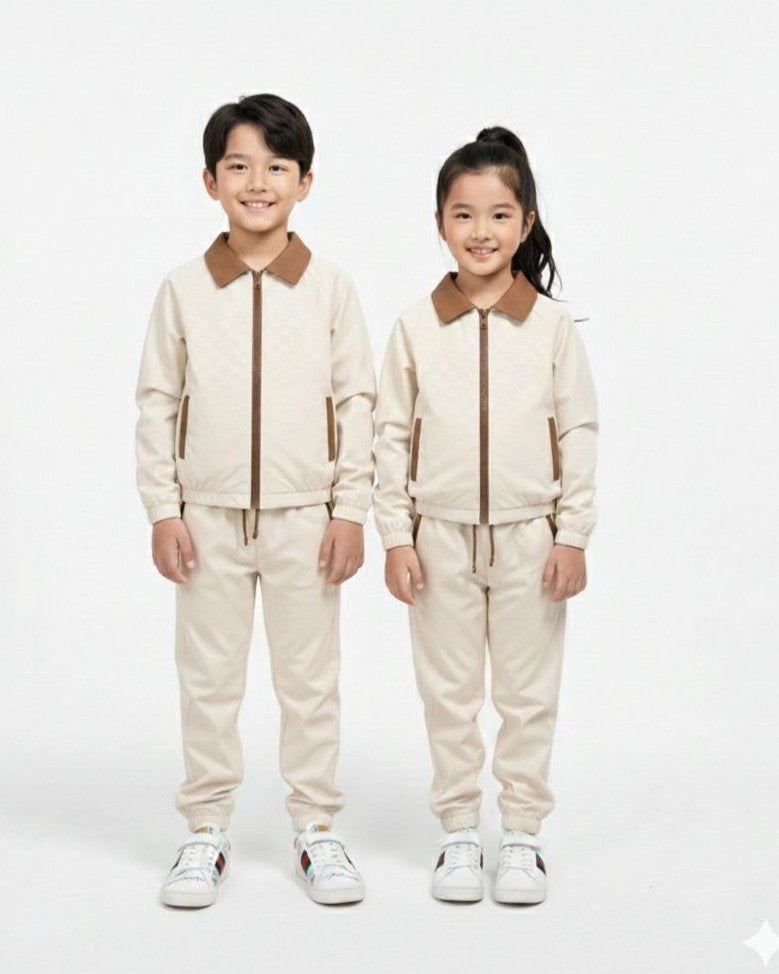 Gucci - Kids GG Jacquard Tracksuit Set with Contrast Collar