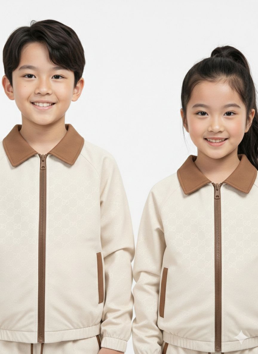 Gucci - Kids GG Jacquard Tracksuit Set with Contrast Collar