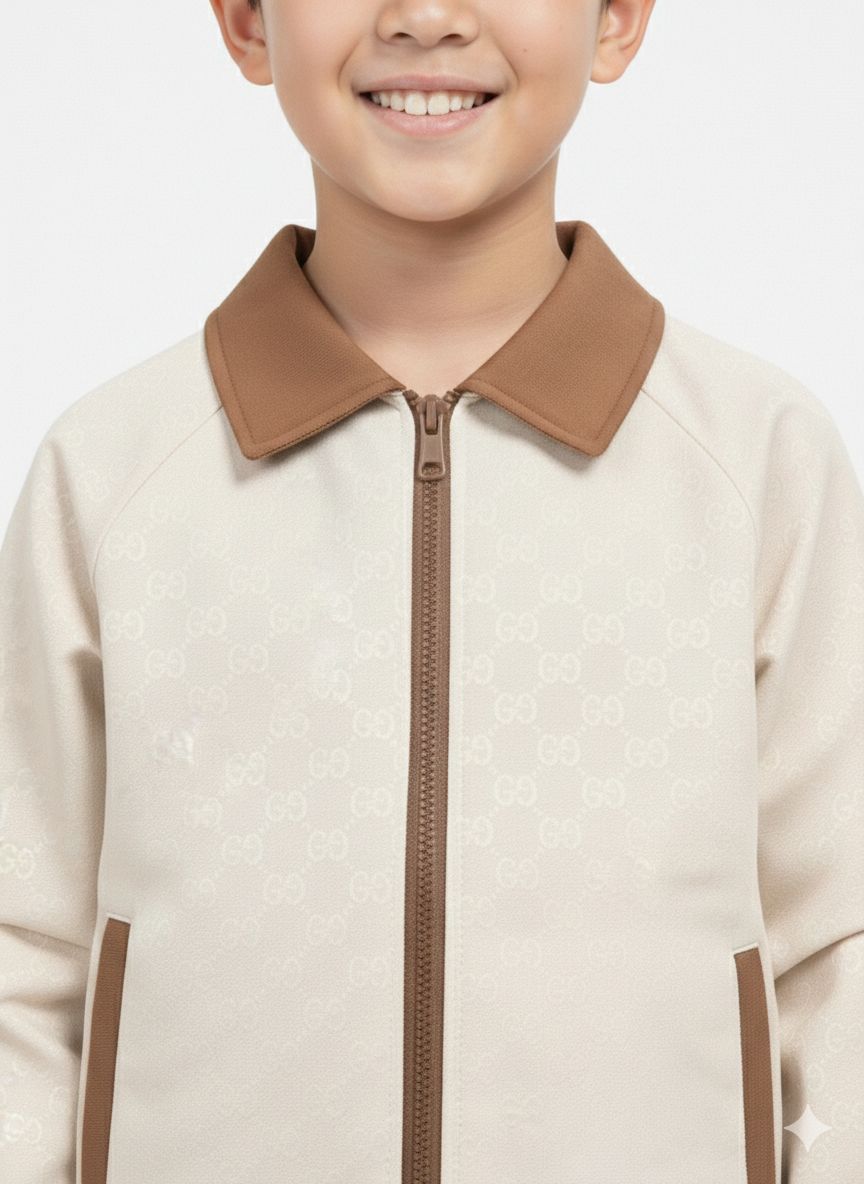 Gucci - Kids GG Jacquard Tracksuit Set with Contrast Collar